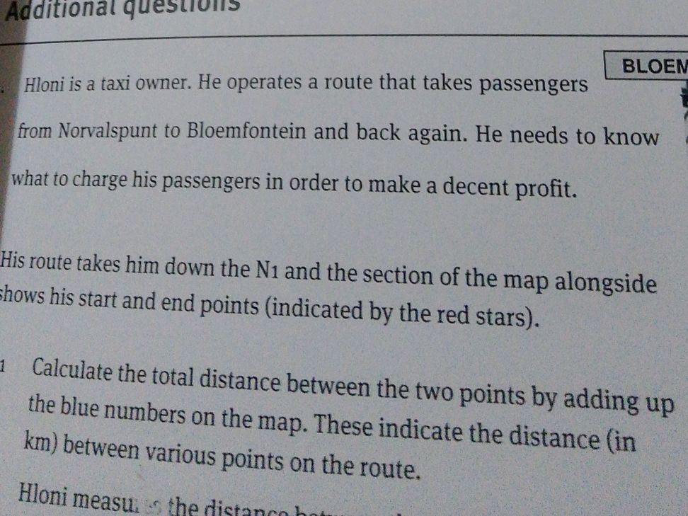 Calculate the total distance between the two | StudyX
