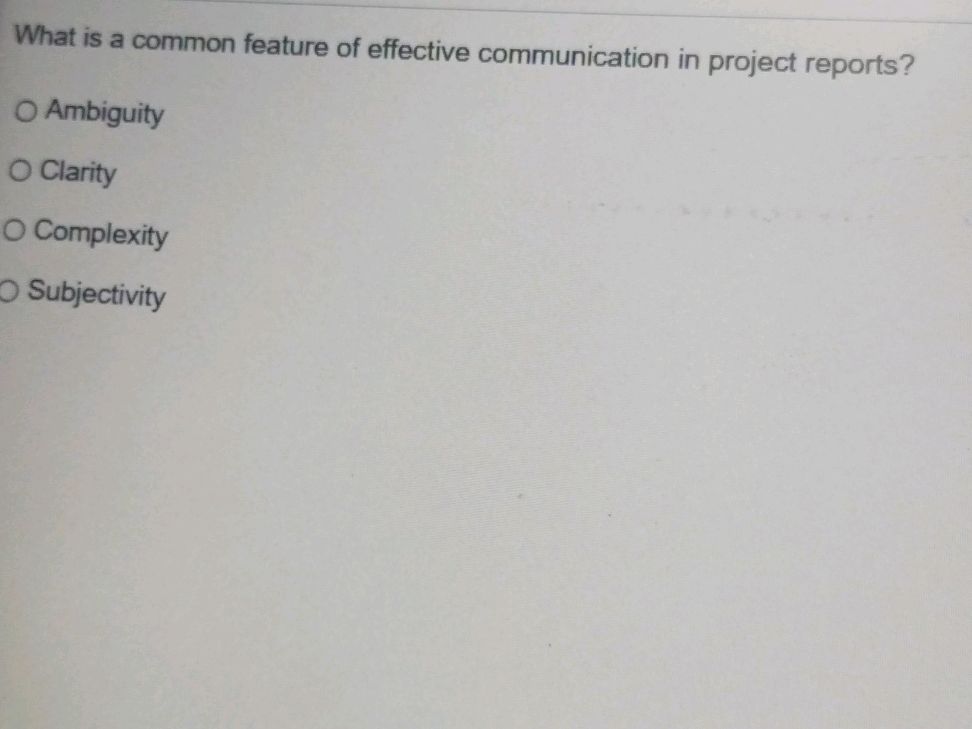 Typical Feature What is a common feature of effective