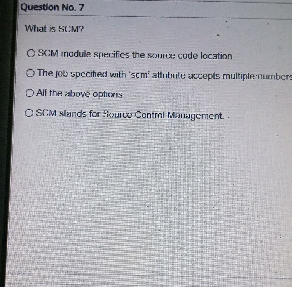 What is SCM? SCM module specifies the | StudyX