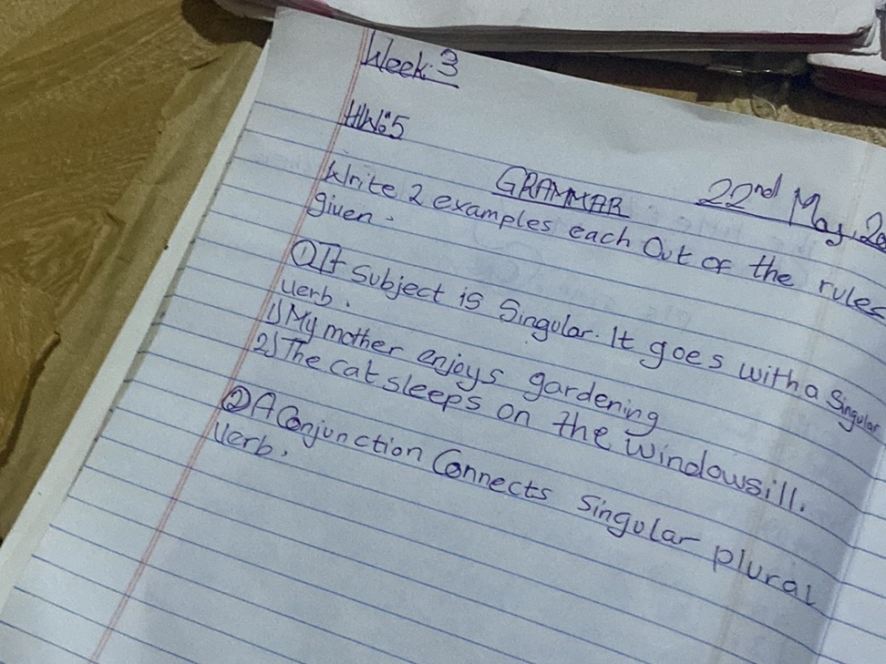 Write 2 examples each out of the rules | StudyX
