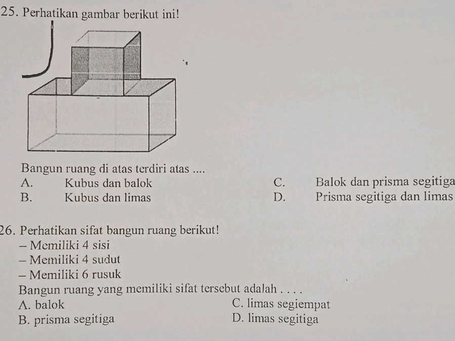 25. Perhatikan gambar berikut ini! Bangun | StudyX