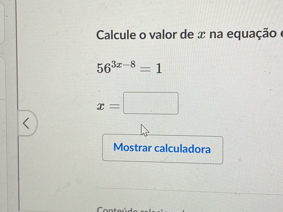 Calcule o valor de $x$ na equação e | StudyX