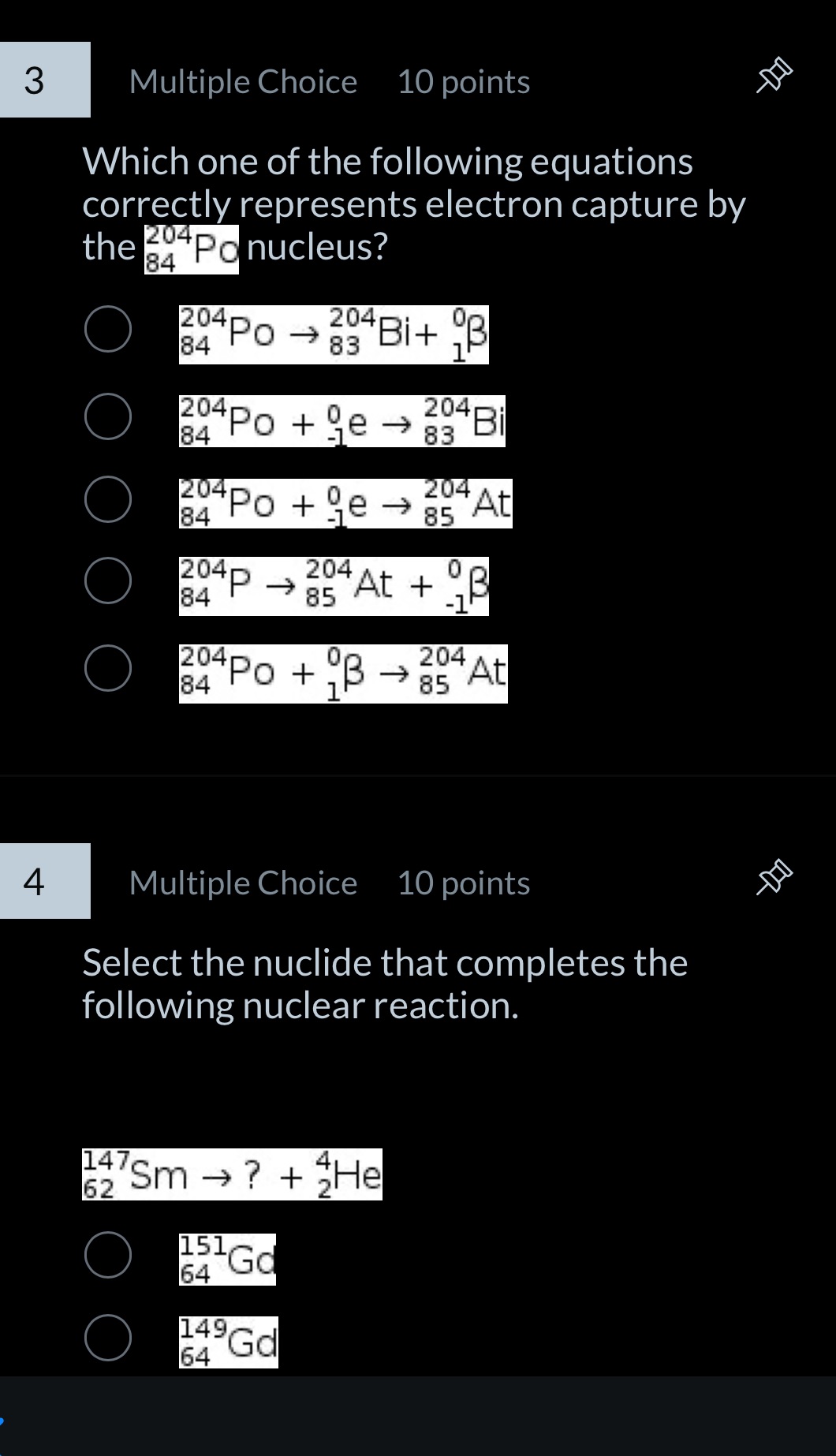 Which one of the following equations | StudyX