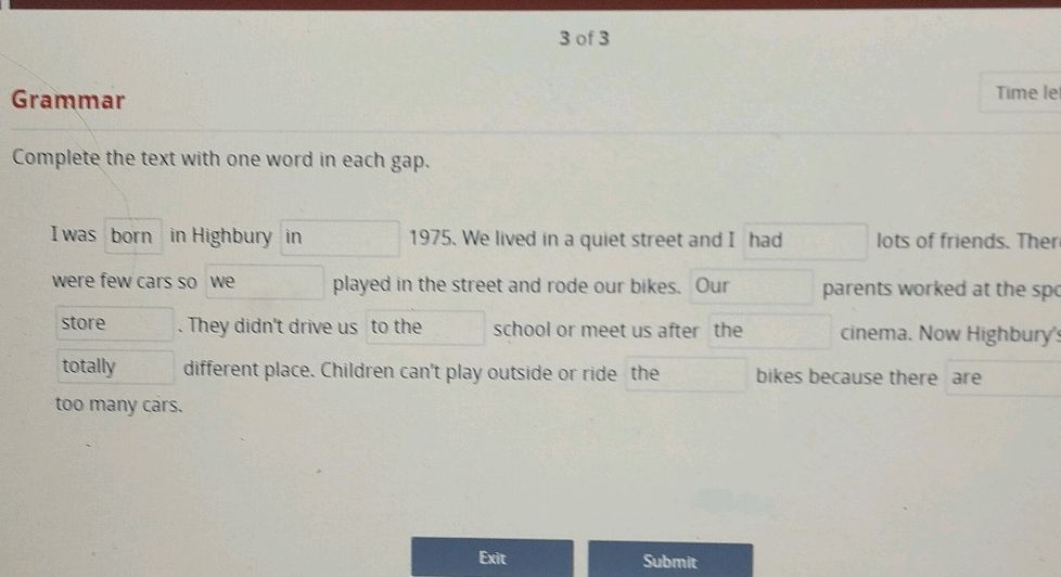 Complete the text with one word in each gap.