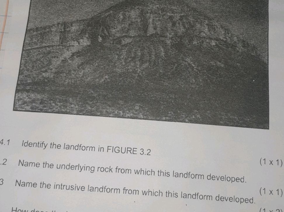 4.1 Identify the landform in FIGURE 3.2 .2 | StudyX