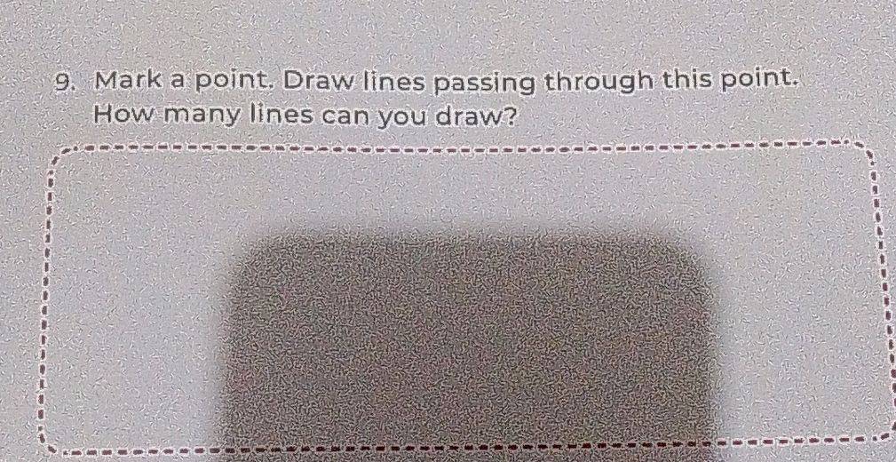 9. Mark a point. Draw lines passing through | StudyX