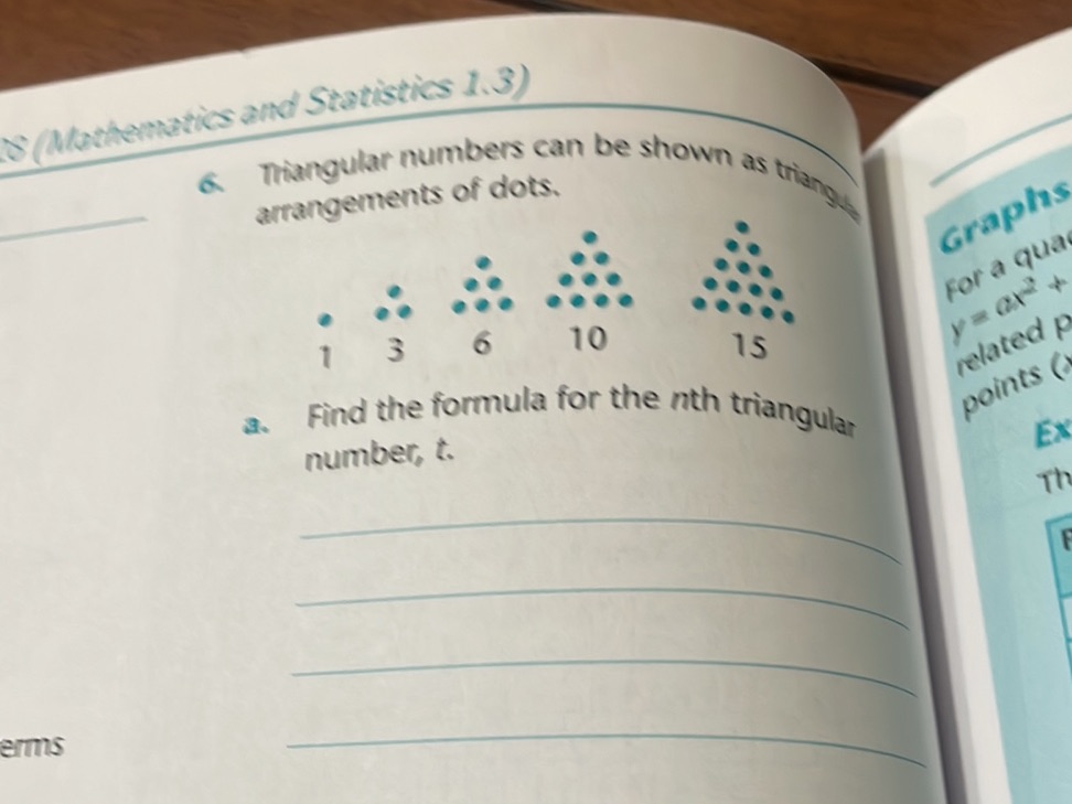 6. Triangular numbers can be shown as | StudyX