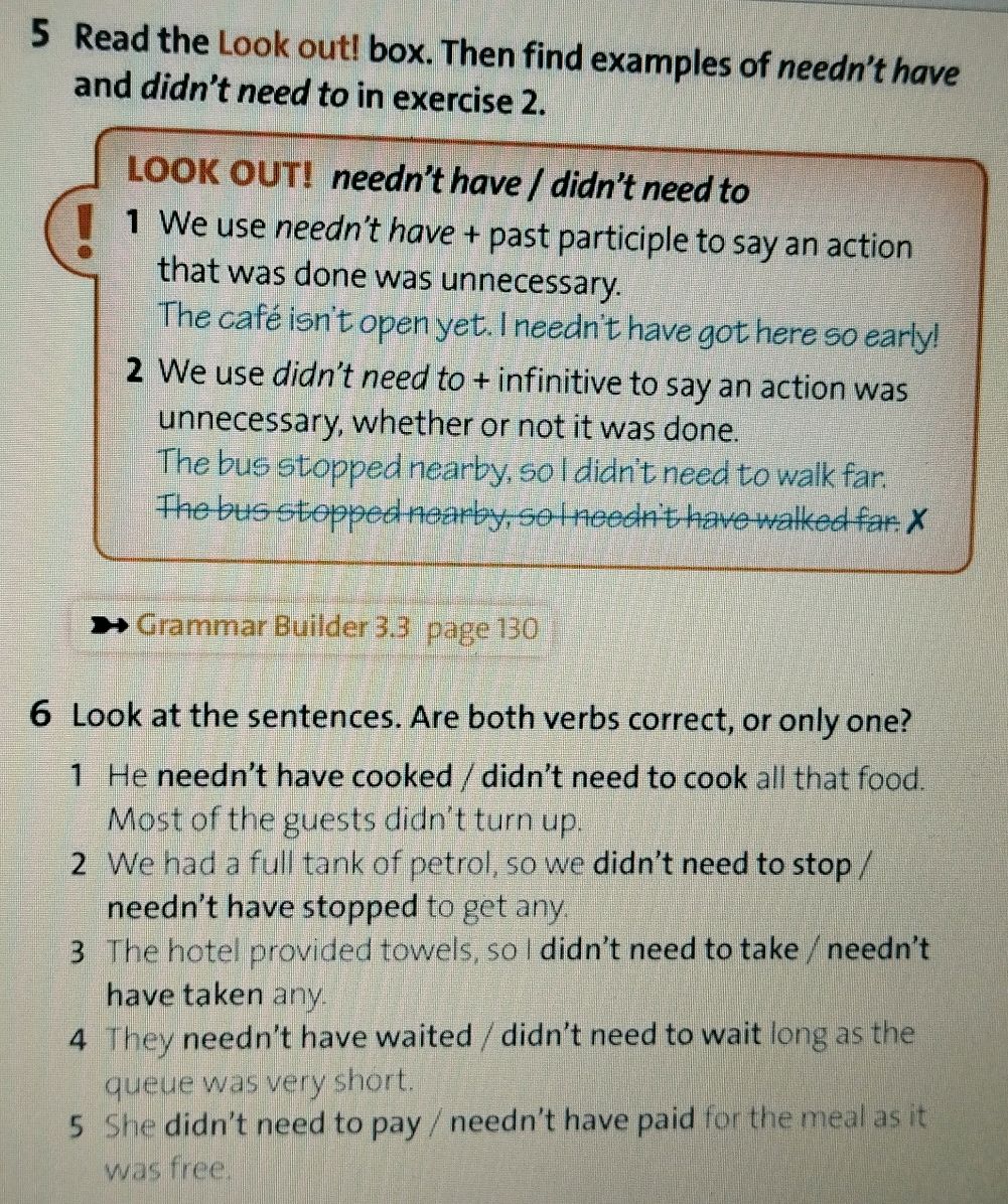 5 Read the Look out! box. Then find examples | StudyX