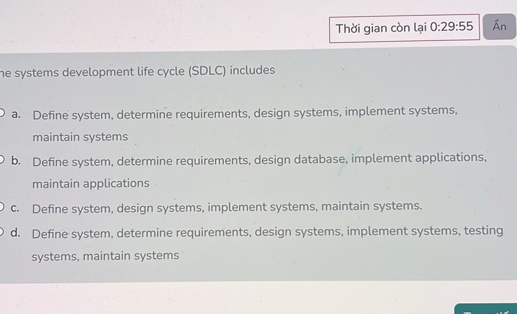 The systems development life cycle (SDLC) | StudyX