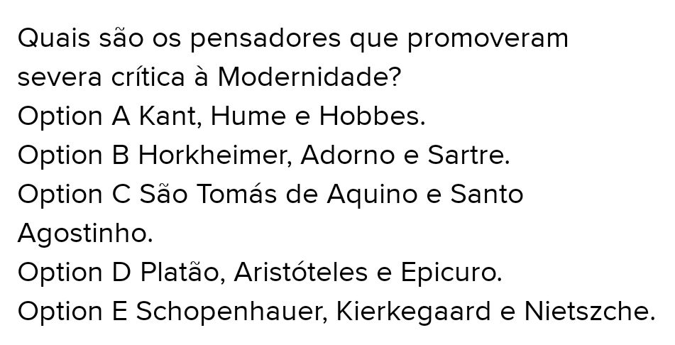 Quais são os pensadores que promoveram