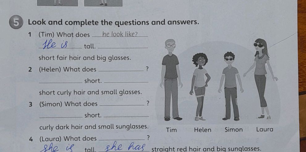 5 Look and complete the questions and | StudyX