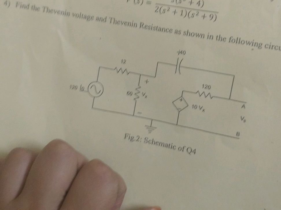 4) Find the Thevenin voltage and Thevenin | StudyX