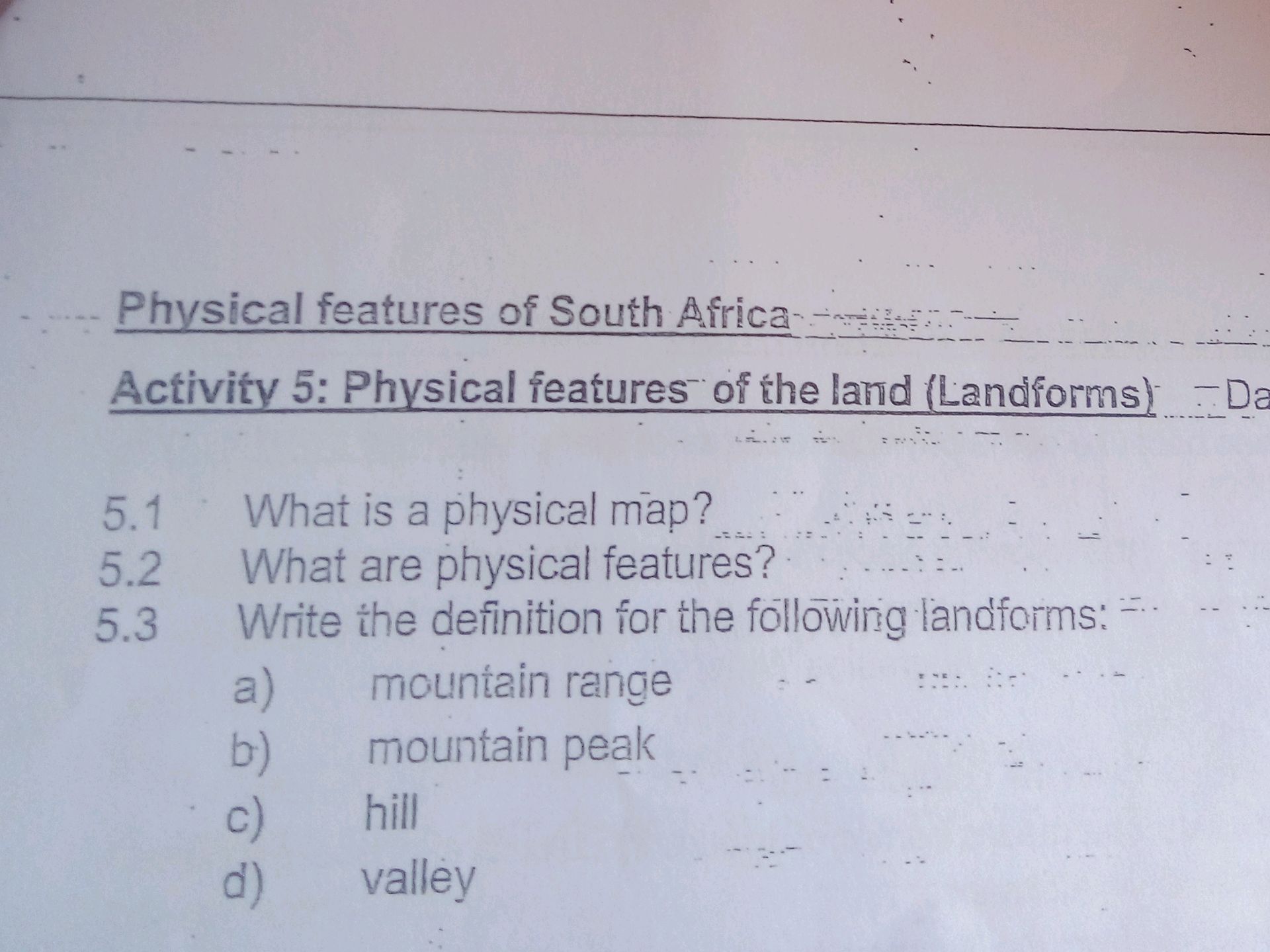 5.1 What is a physical map? 5.2 What are | StudyX
