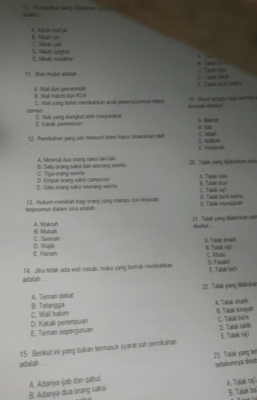 10. Pemikatan yang dilakukan disebut A. | StudyX