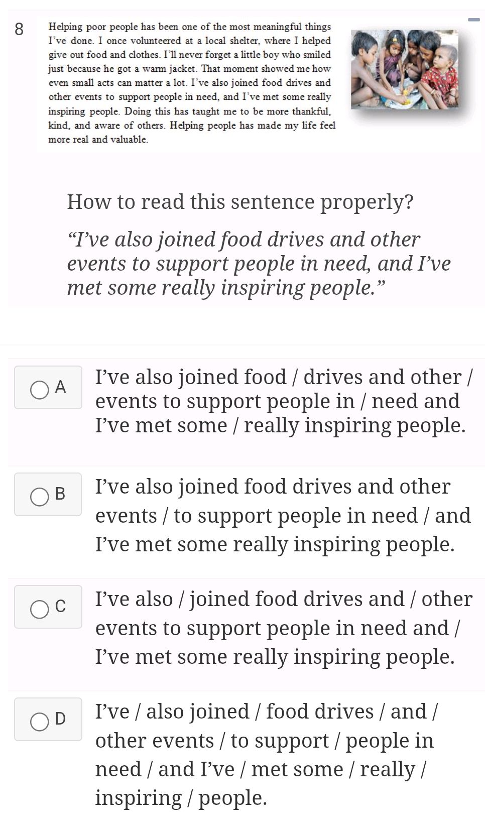 How to read this sentence properly?