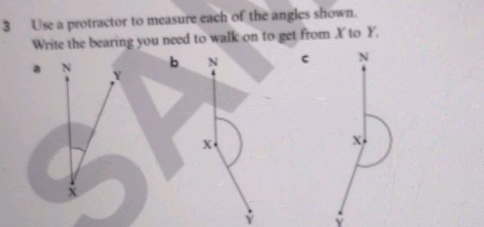 3 Use a protractor to measure each of the | StudyX