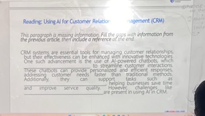 Reading: Using AI for Customer Relation | StudyX