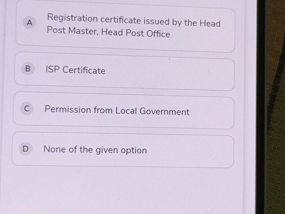 A Registration certificate issued by the | StudyX