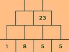 The image shows a pyramid of numbers. The | StudyX