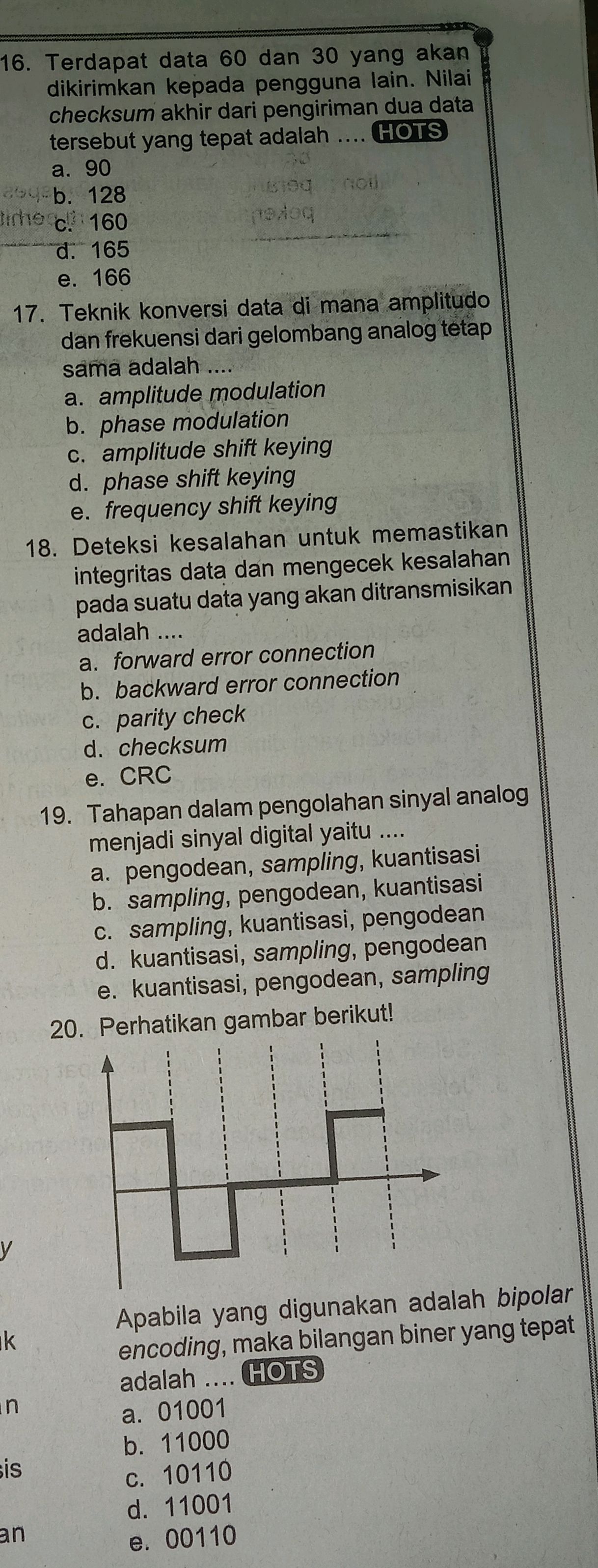 16. Terdapat data 60 dan 30 yang akan | StudyX