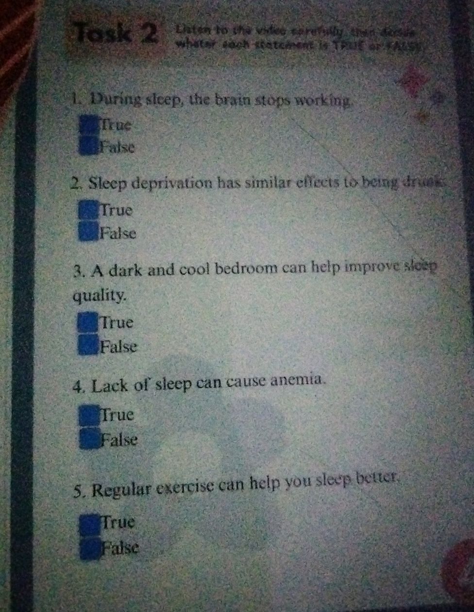 1. During sleep, the brain stops working. | StudyX