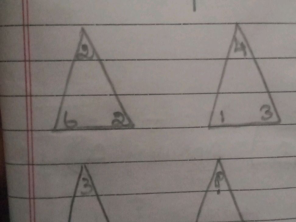 Triangles 8 Numbers The image contains triangles with numbers | StudyX