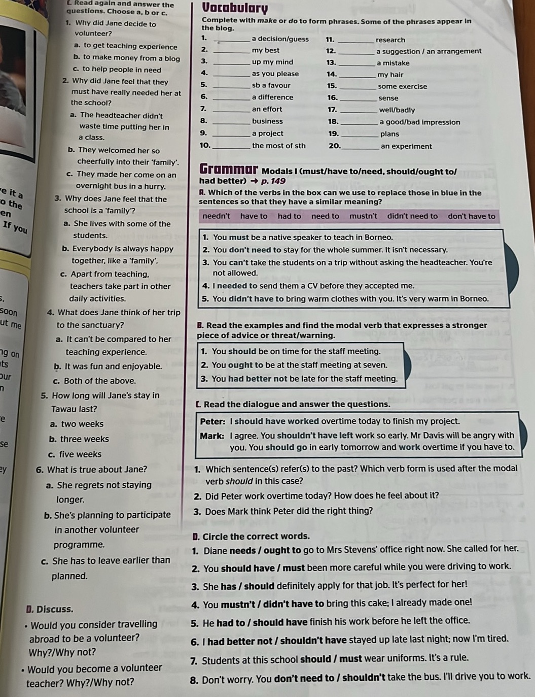 C. Read again and answer the questions. | StudyX