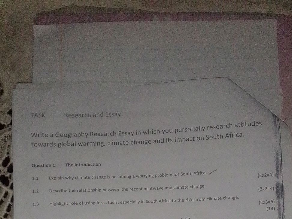 Write a Geography Research Essay in which | StudyX