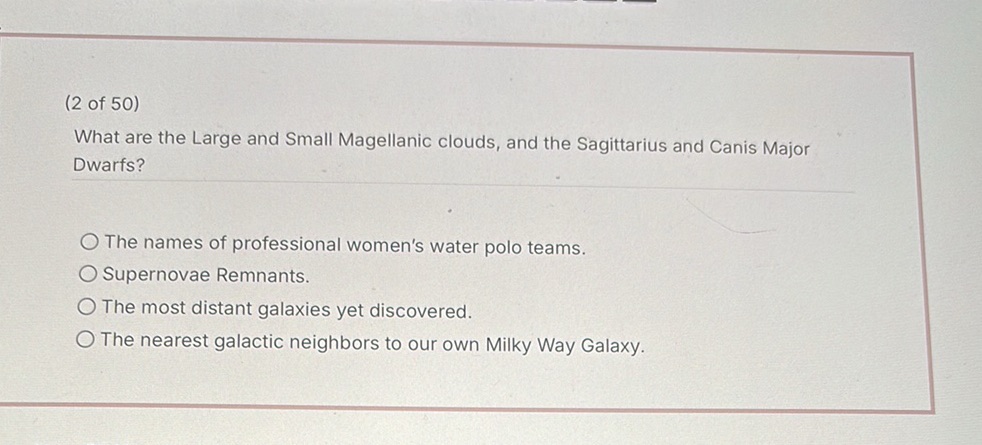 What are the Large and Small Magellanic | StudyX