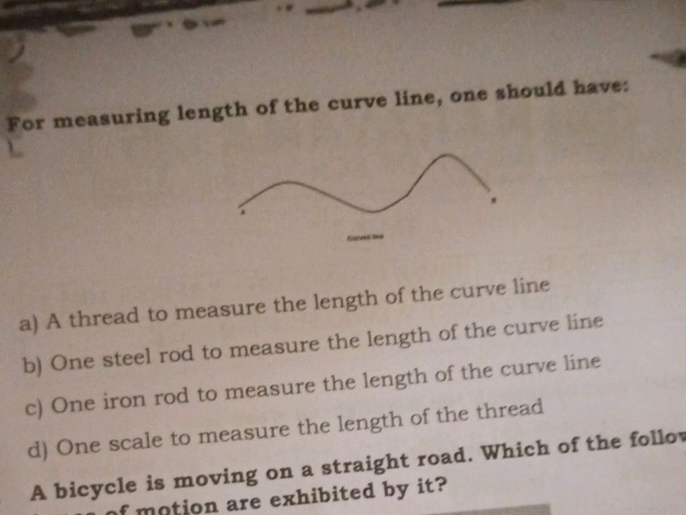 Math Homework Line Length For measuring length of the curve line, one | StudyX
