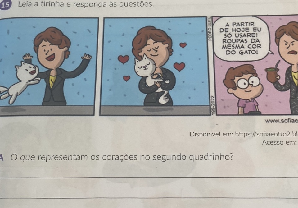 Leia a tirinha e responda às questões. A O | StudyX