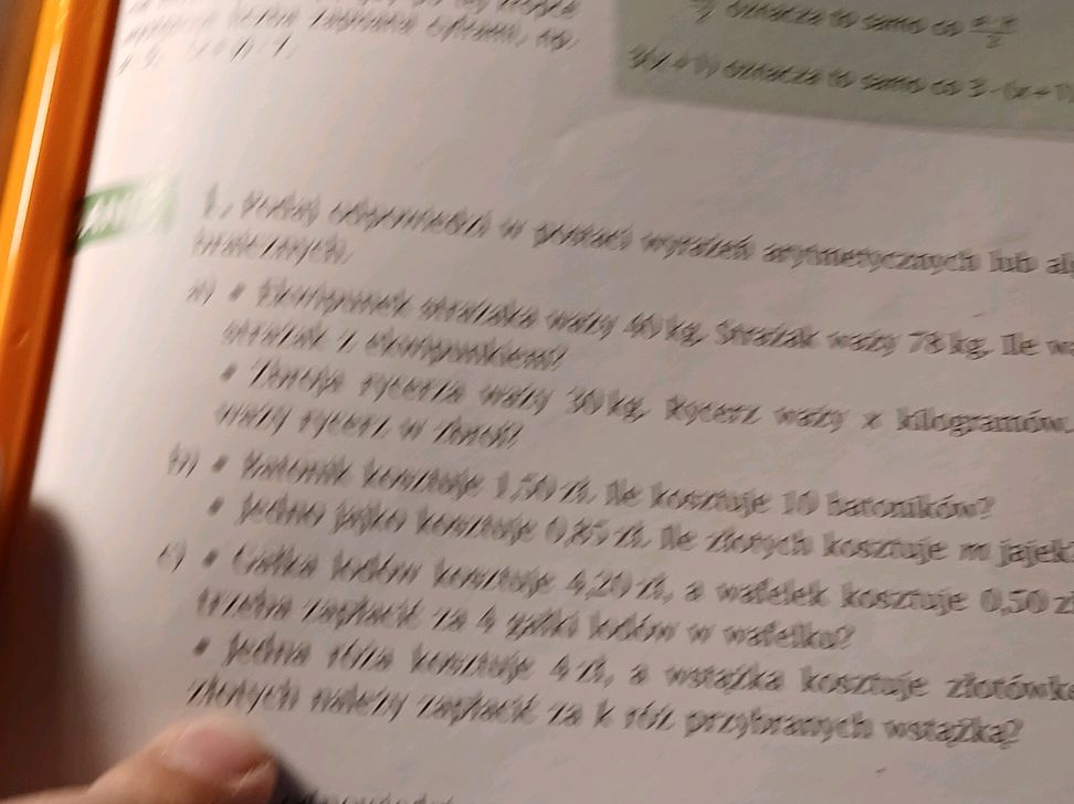 Zapisz Odpowiedzi W Postaci Wyrażeń Algebraicznych
