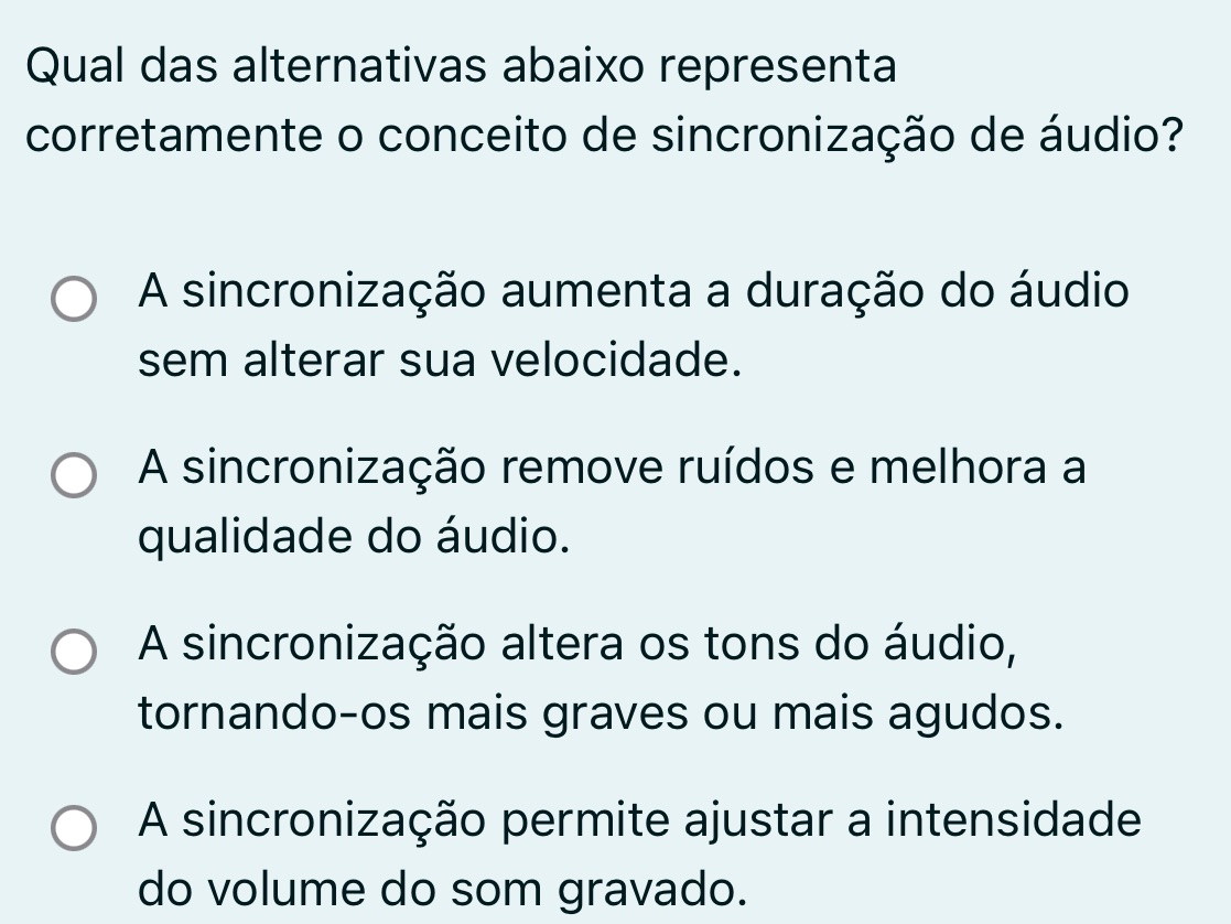 Qual das alternativas abaixo representa