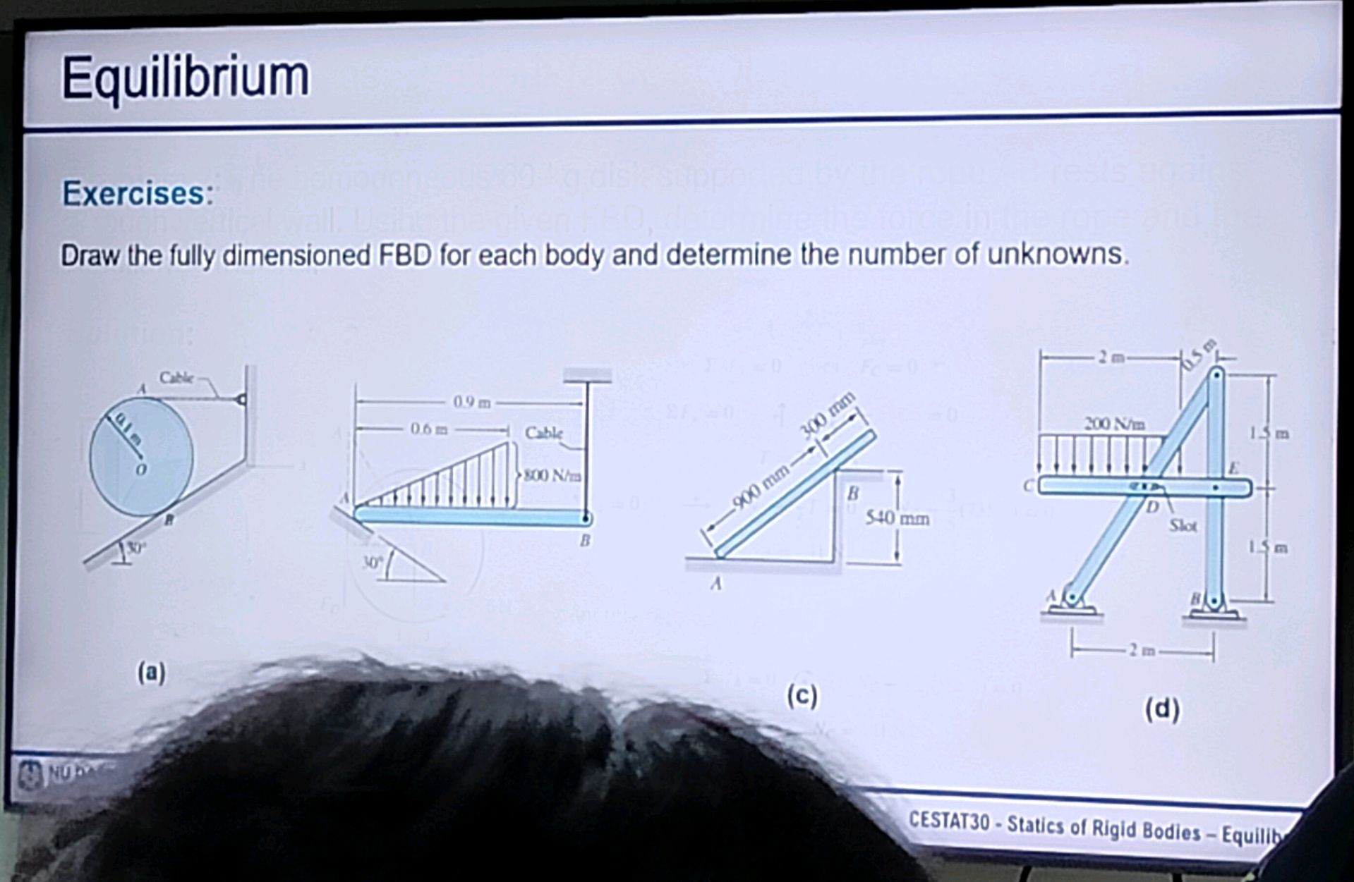 Exercises: Draw the fully dimensioned FBD | StudyX