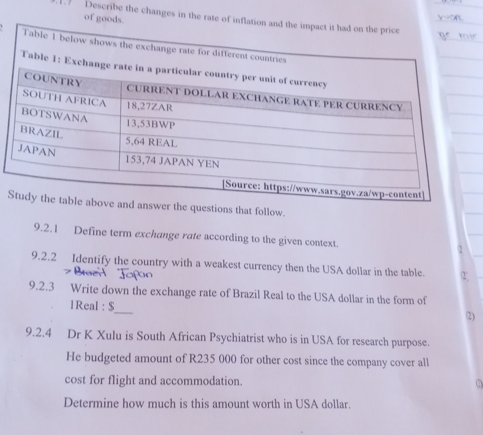 table-1-exchange-rate-in-a-particular-studyx