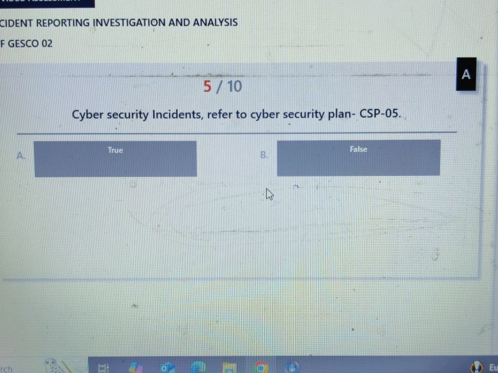 Cyber security Incidents, refer to cyber | StudyX