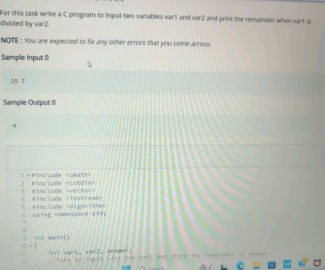 For this task write a C program to Input two | StudyX