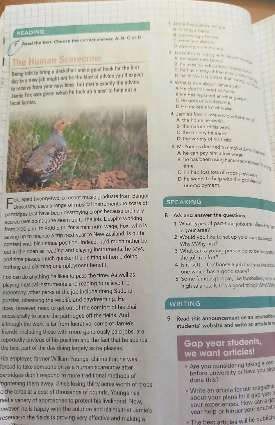 7 Read the text. Choose the correct answer, | StudyX