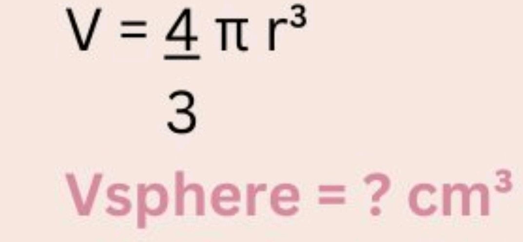 Calculating Sphere Volume | StudyX