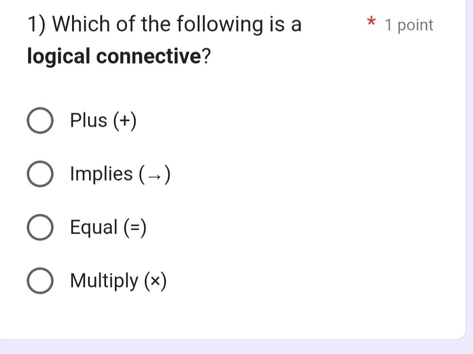 Add Math Note Form 4 1) Which of the following is a logical