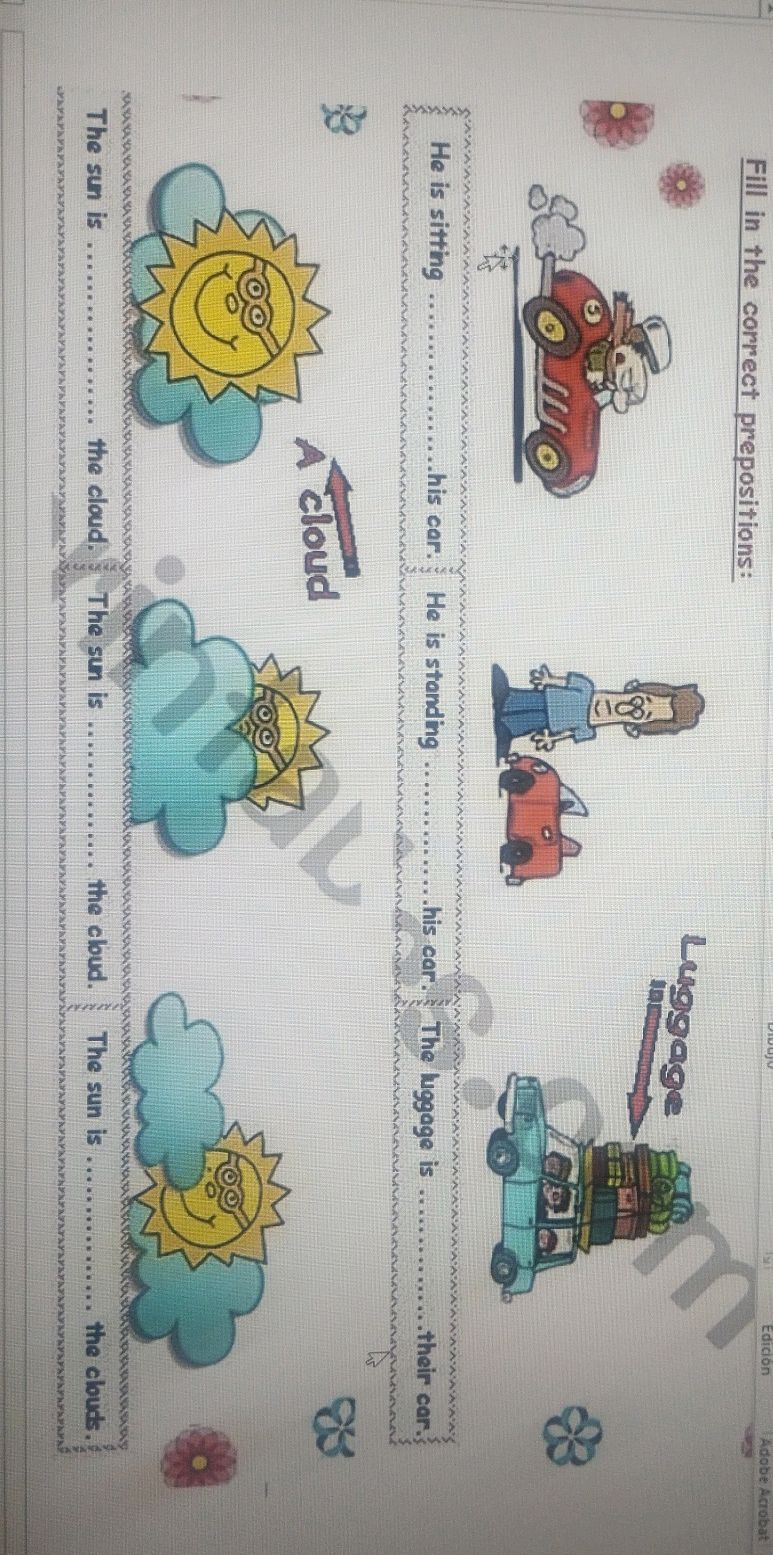 Fill in the correct prepositions: He is | StudyX