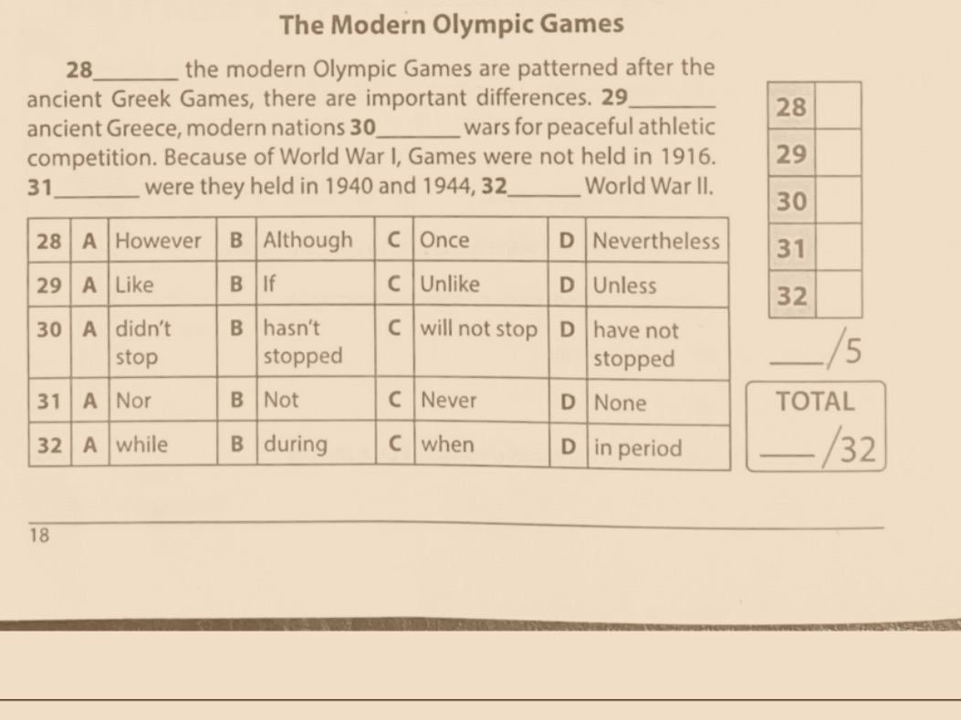 28 ______ the modern Olympic Games are | StudyX