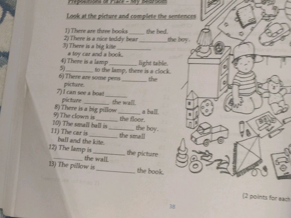 Look at the picture and complete the | StudyX
