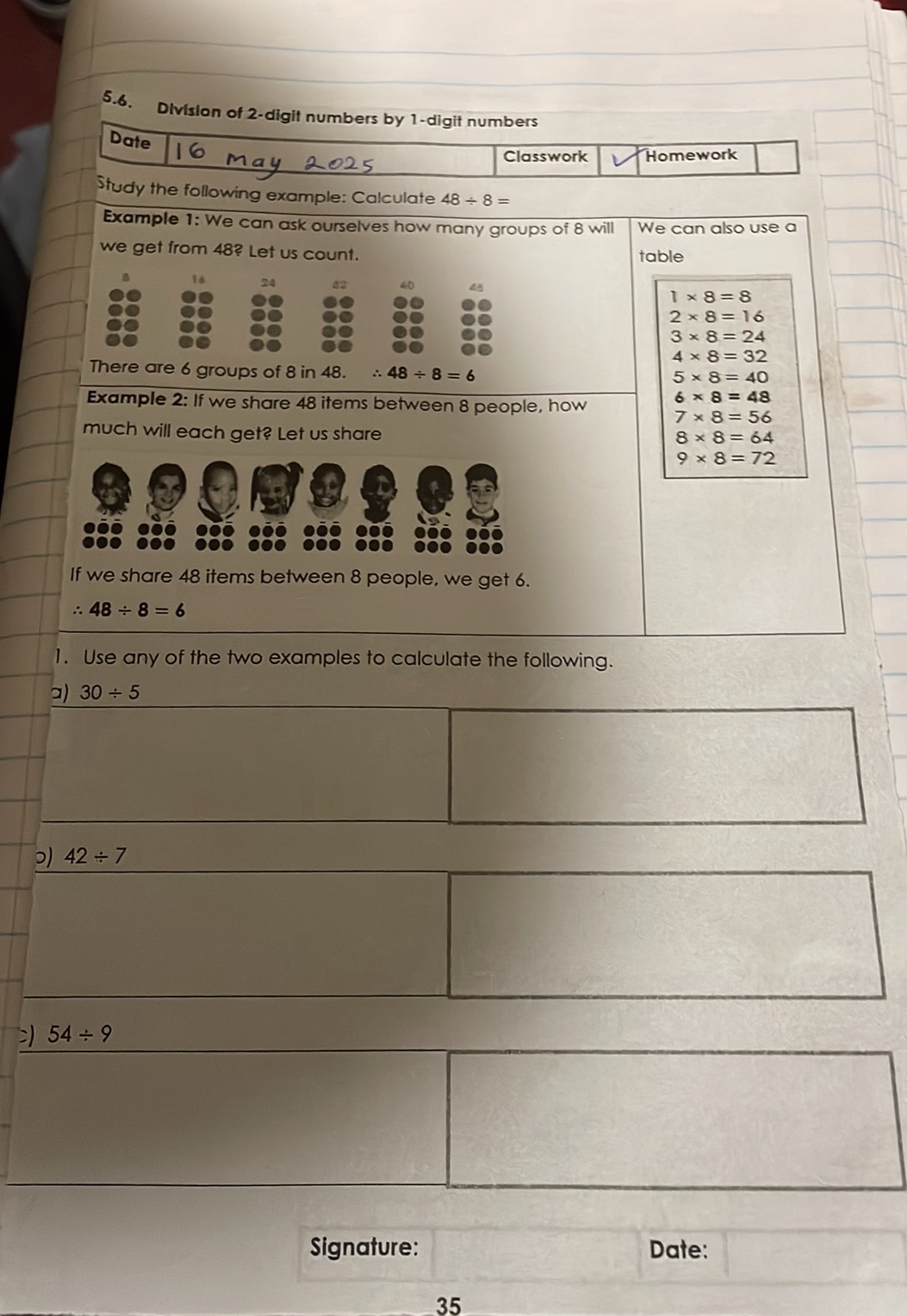1. Use any of the two examples to calculate | StudyX