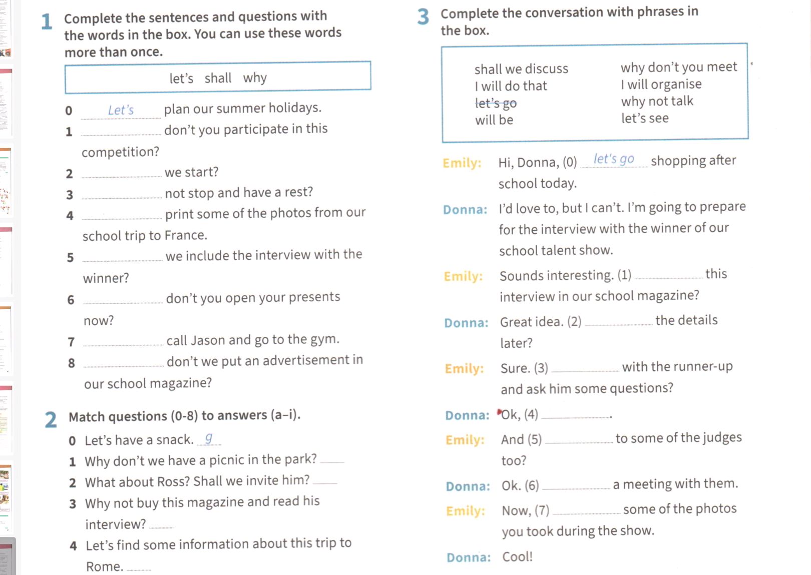 Complete With Questions 1 Complete the sentences and questions with | StudyX