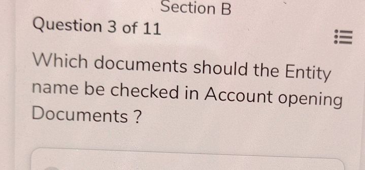 Which documents should the Entity name be