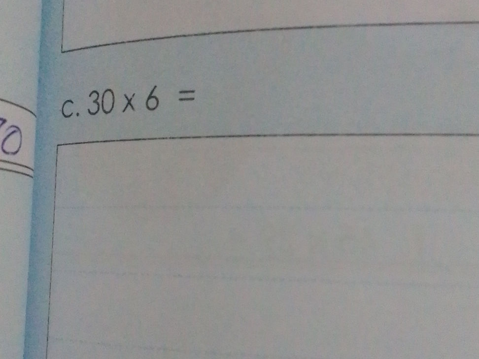 Multiplication Using Distributive Multiplication: 30 x 6