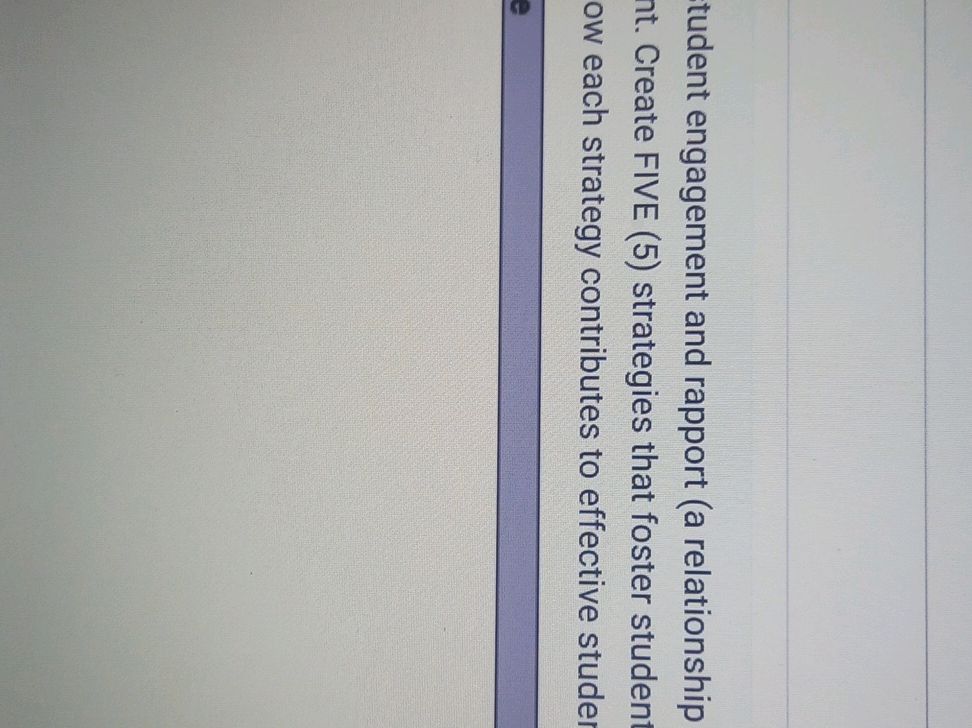 student engagement and rapport (a | StudyX