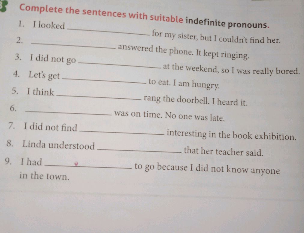 Complete the sentences with suitable | StudyX