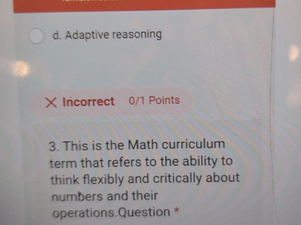 This is the Math curriculum term that refers